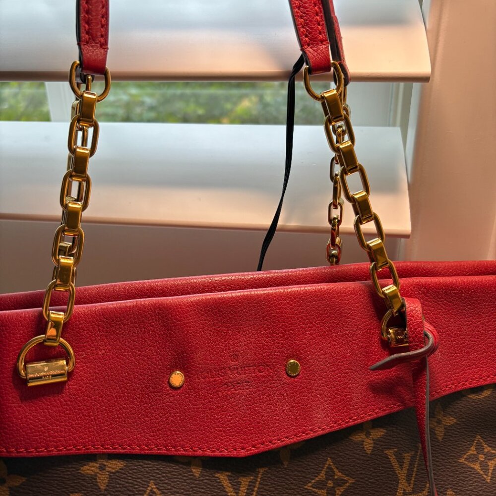 Louis Vuitton Monogram Pallas MM Shopper Cerise Excellent Condition - Picture 13 of 16